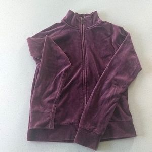 Gap Zippered Velour Long Sleeve Jacket